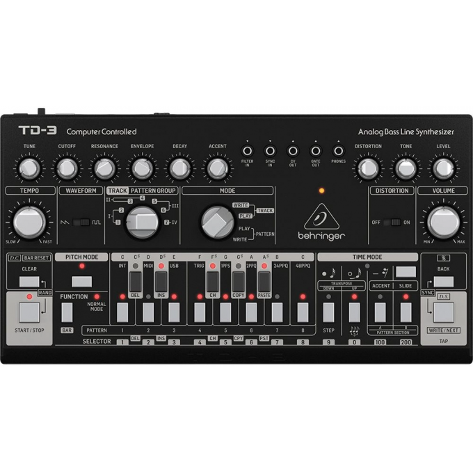 Аналоговый синтезатор BEHRINGER TD-3-BK A127435