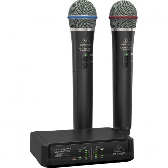 Цифровая беспроводная система BEHRINGER ULM302MIC с двумя ручными микрофонами и приемником