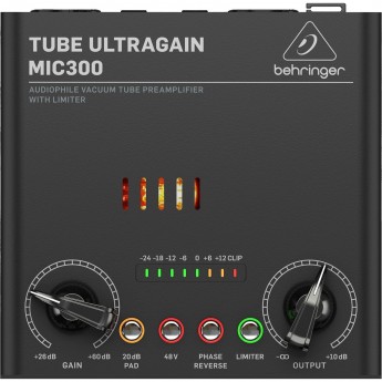 Микрофонный предусилитель BEHRINGER TUBE ULTRAGAIN MIC300