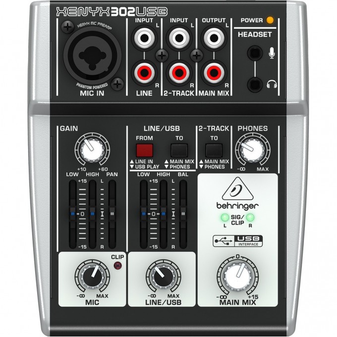 Микшер BEHRINGER XENYX 302USB A050786