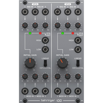 Управляемый напряжением усилитель BEHRINGER 130 DUAL VCA Управляемый напряжением усилитель BEHRINGER 130 DUAL VCA